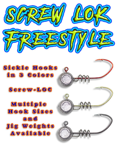 SCREW-LOK FREESTYLE Head Jigs - Screw-Lok keeper at Simply Crappie