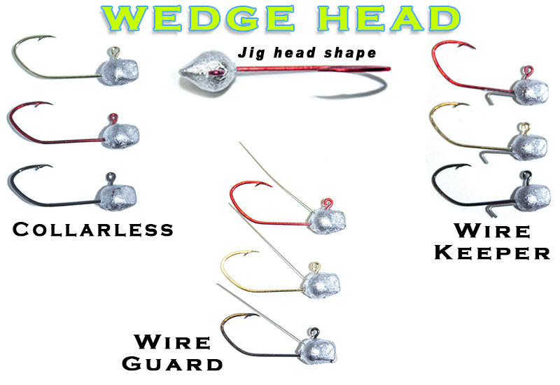 wedge HEAD Jigs - wire keeper, wire guard or collarless at Simply