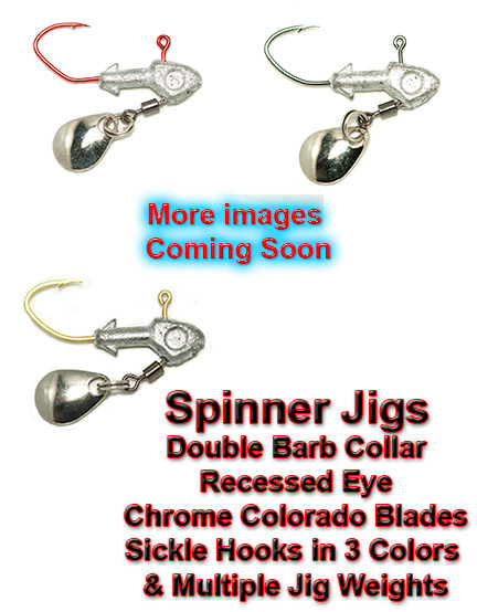 25 Black Jig Spinners 1/16oz w/ #1 Aberdeen hook & hammered nickel blade 